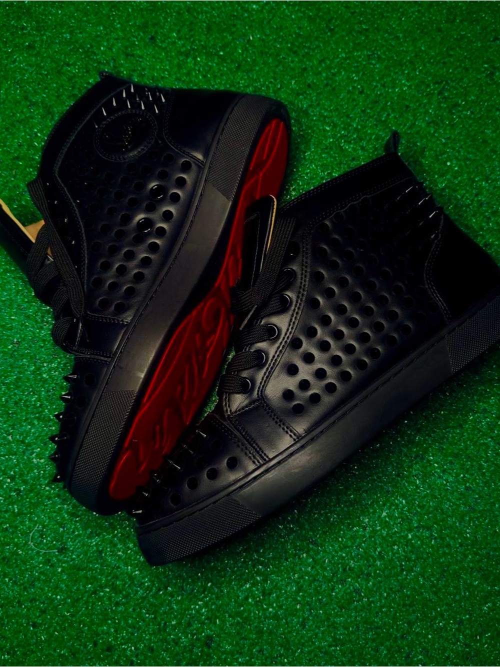 Christian louboutins red bottom spiky
